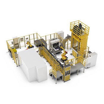 Finishing cell for knuckles